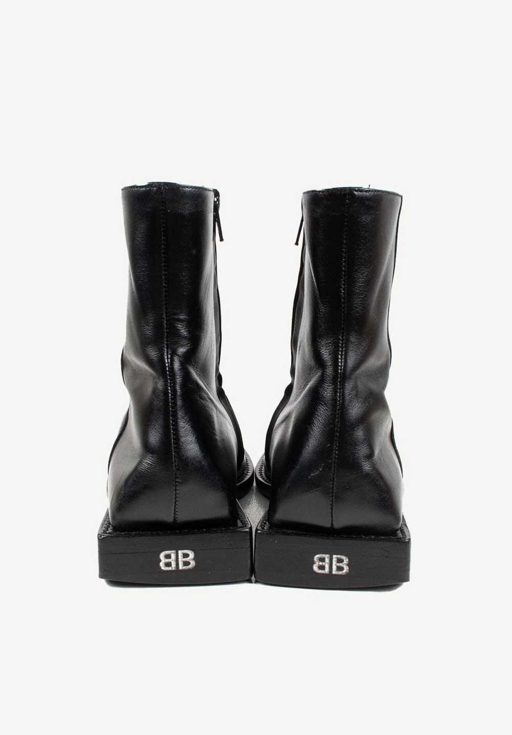 Balenciaga Balenciaga BB Rim Square Heel Leather … - image 5