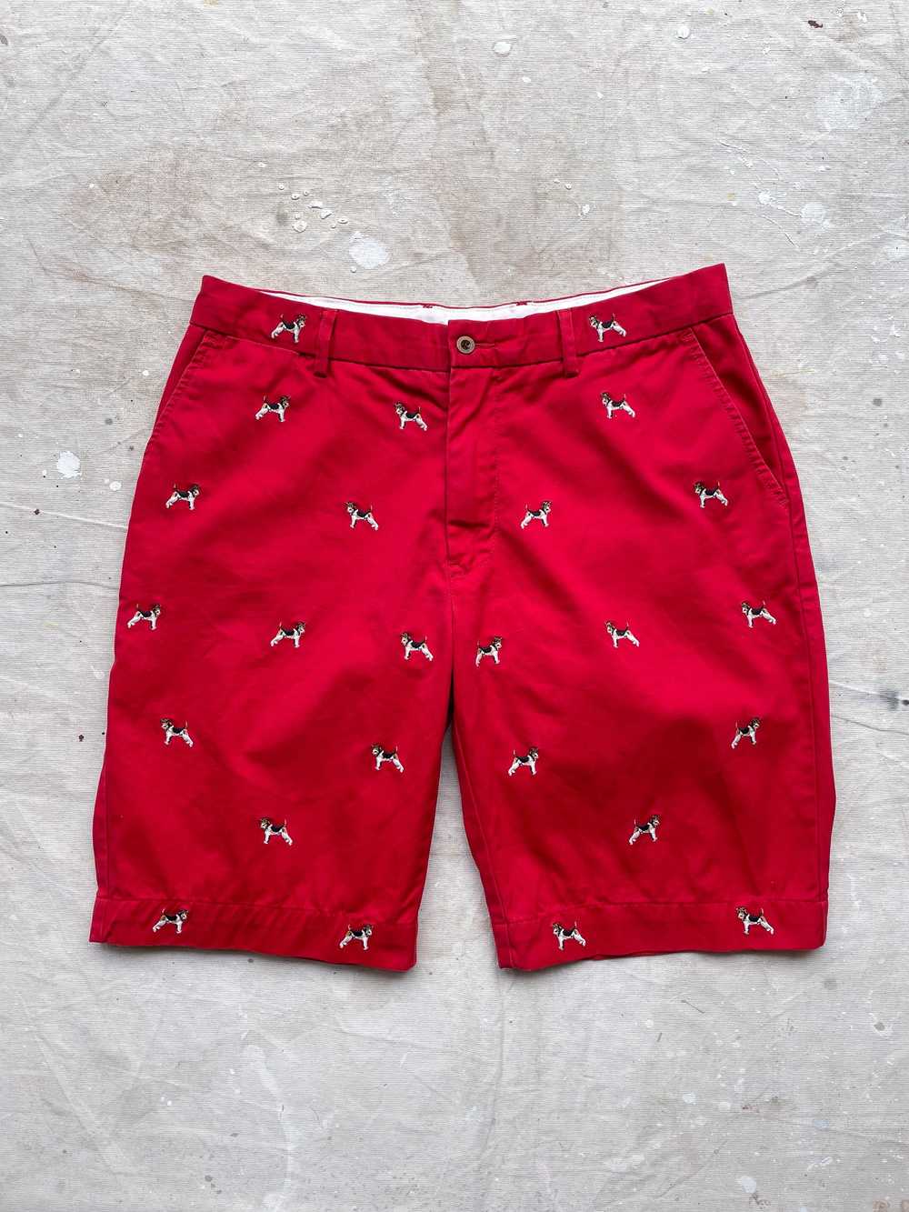 POLO RALPH LAUREN EMBROIDERED DOG SHORTS—[34] - image 1