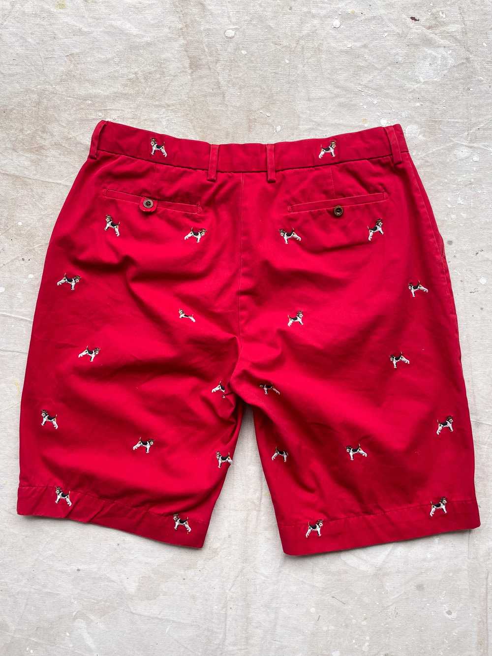 POLO RALPH LAUREN EMBROIDERED DOG SHORTS—[34] - image 2