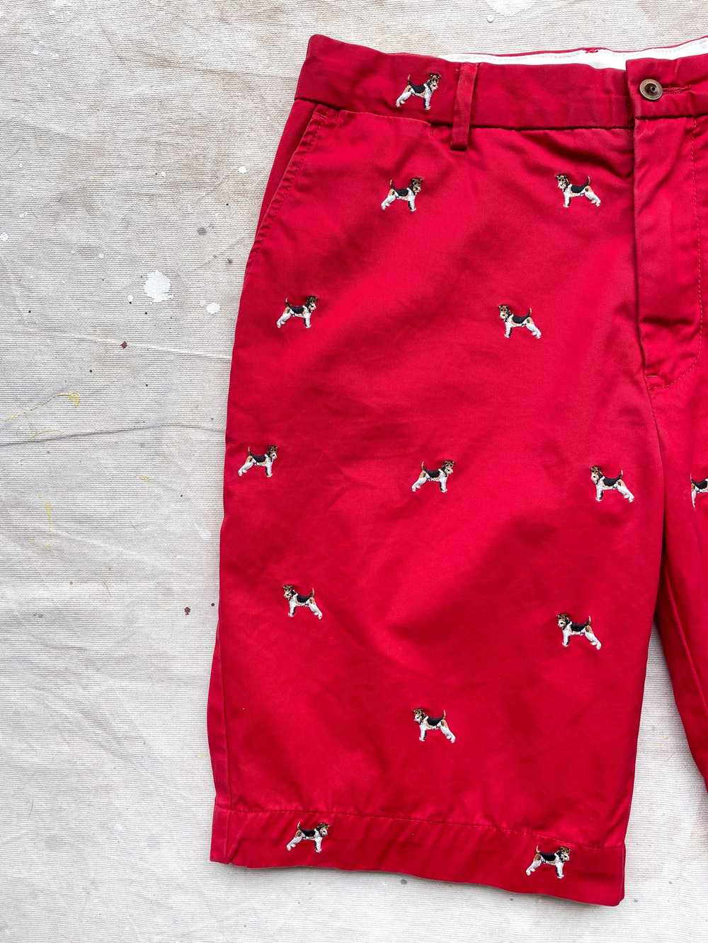 POLO RALPH LAUREN EMBROIDERED DOG SHORTS—[34] - image 3