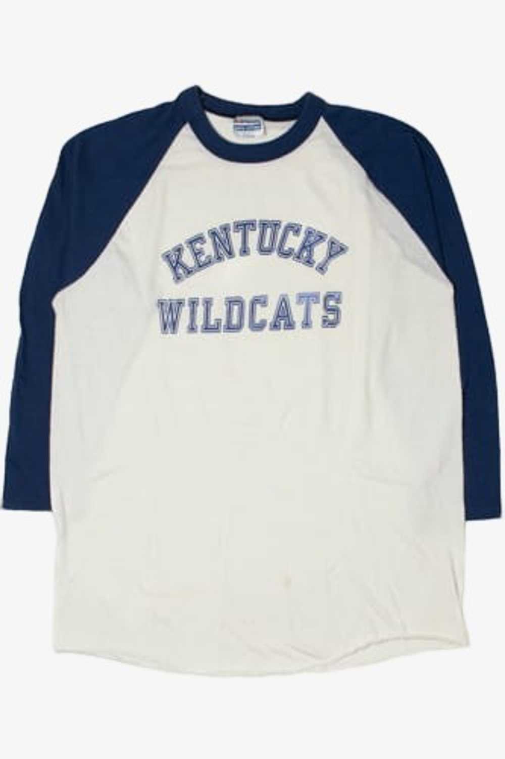 Vintage Kentucky Wildcats 3/4 Sleeve Ringer T-Shi… - image 1