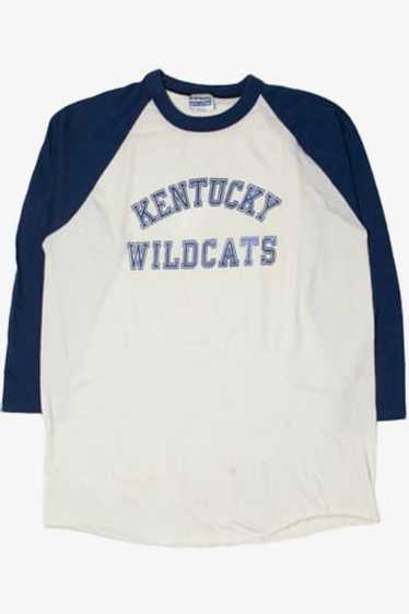 Vintage Kentucky Wildcats 3/4 Sleeve Ringer T-Shi… - image 1