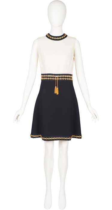 Jacques H. Réval 1960s Gold Chain Embellished Wool