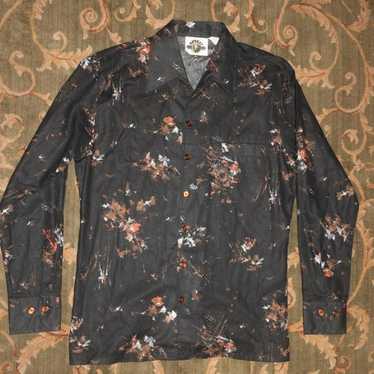 70s mens disco shirt - Gem