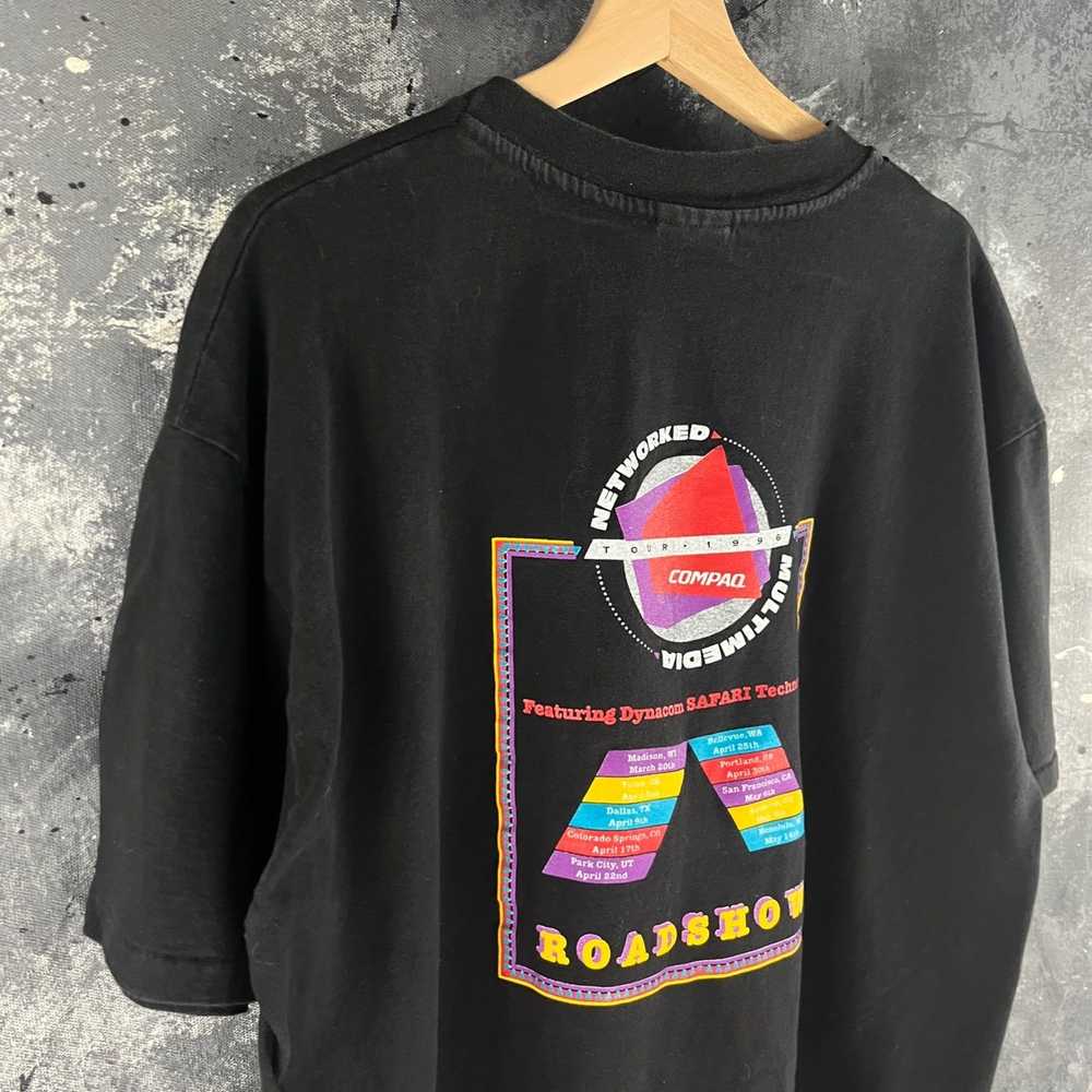 Vintage Vintage 90’s Compaq Roadshow shirt - image 3