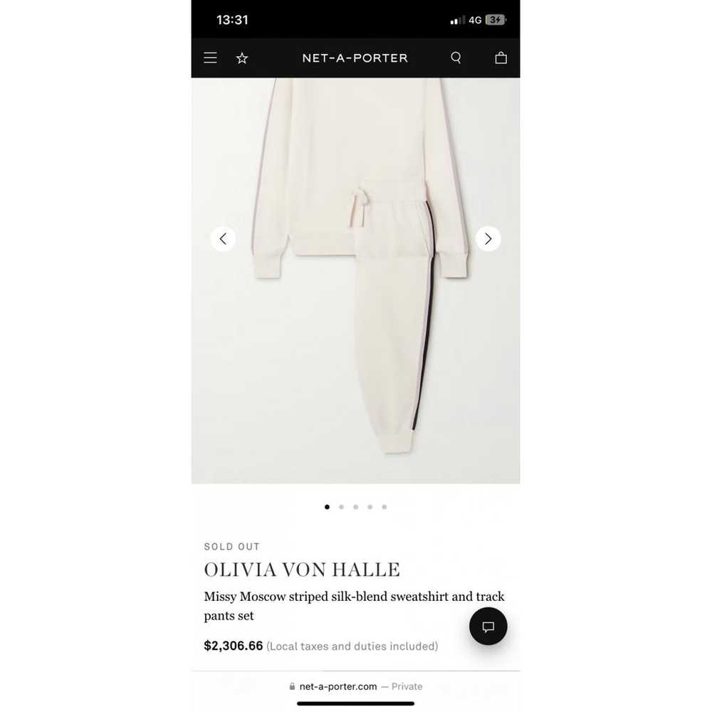 Olivia Von Halle Silk trousers - image 7