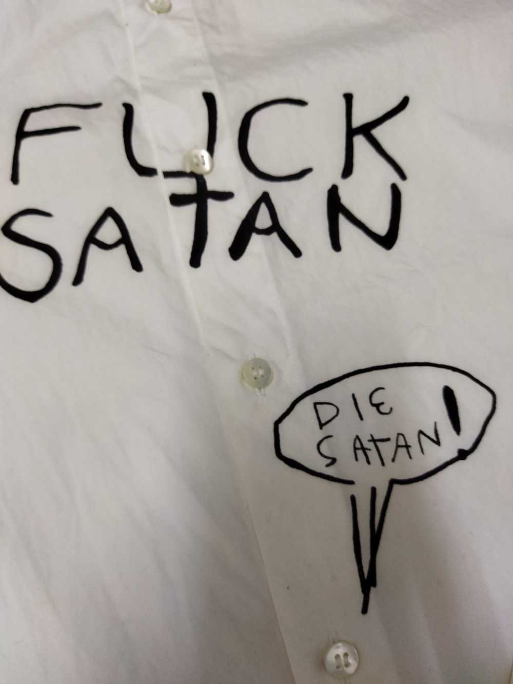 Facetasm × Rare Facetasm Fuck Satan Shirt - image 3