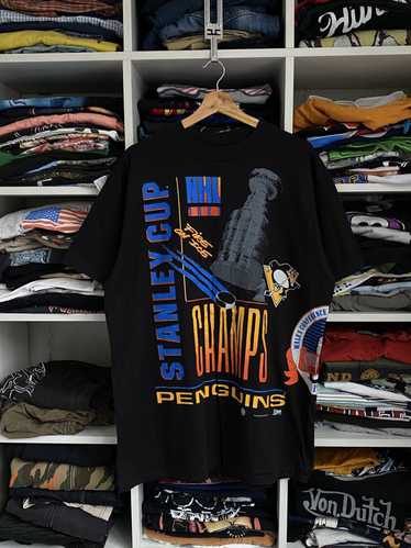 Delta × NFL × Salem Sportswear 1991 Penguins Cham… - image 1