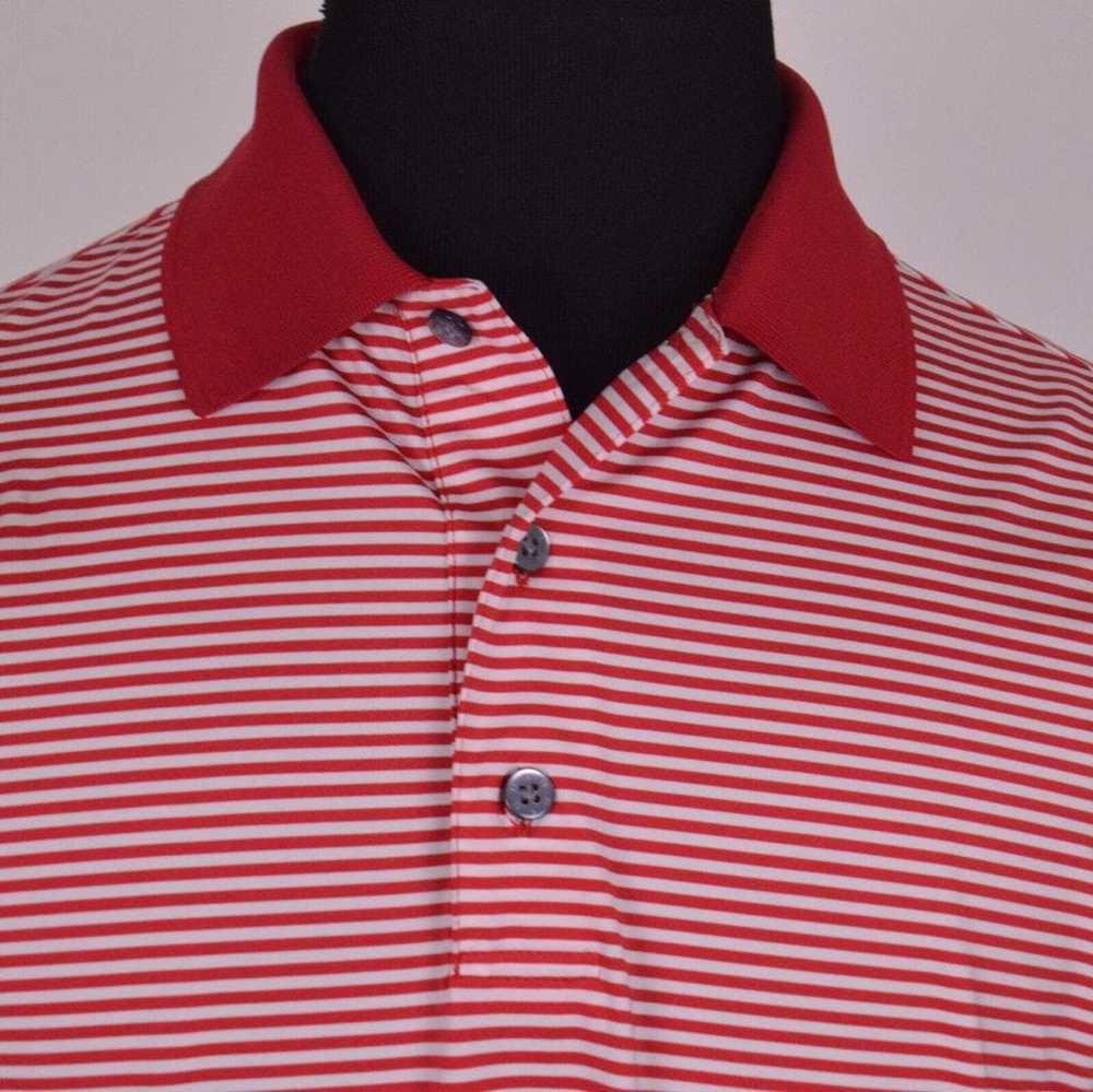 Footjoy Footjoy Mens Polo Shirt Medium Red White … - image 2