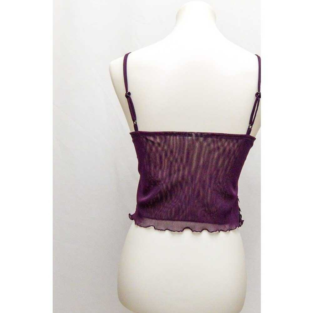 The Unbranded Brand Womens leaf sheer crop top S+ - image 3