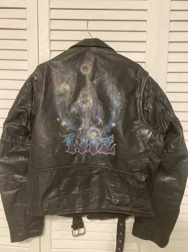 Leather Jacket Custom wizard Echtes Leder Leather 