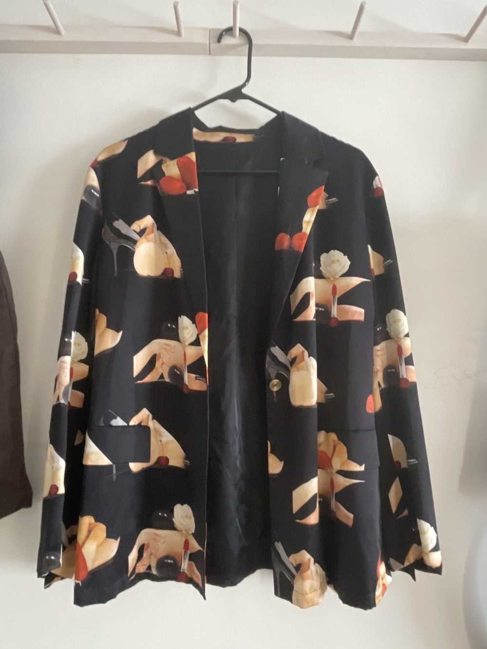 Acne Studios Dali punk print light button jacket … - image 1