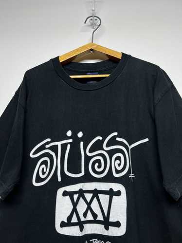 00s old STUSSY monogram N°4 T-shirt