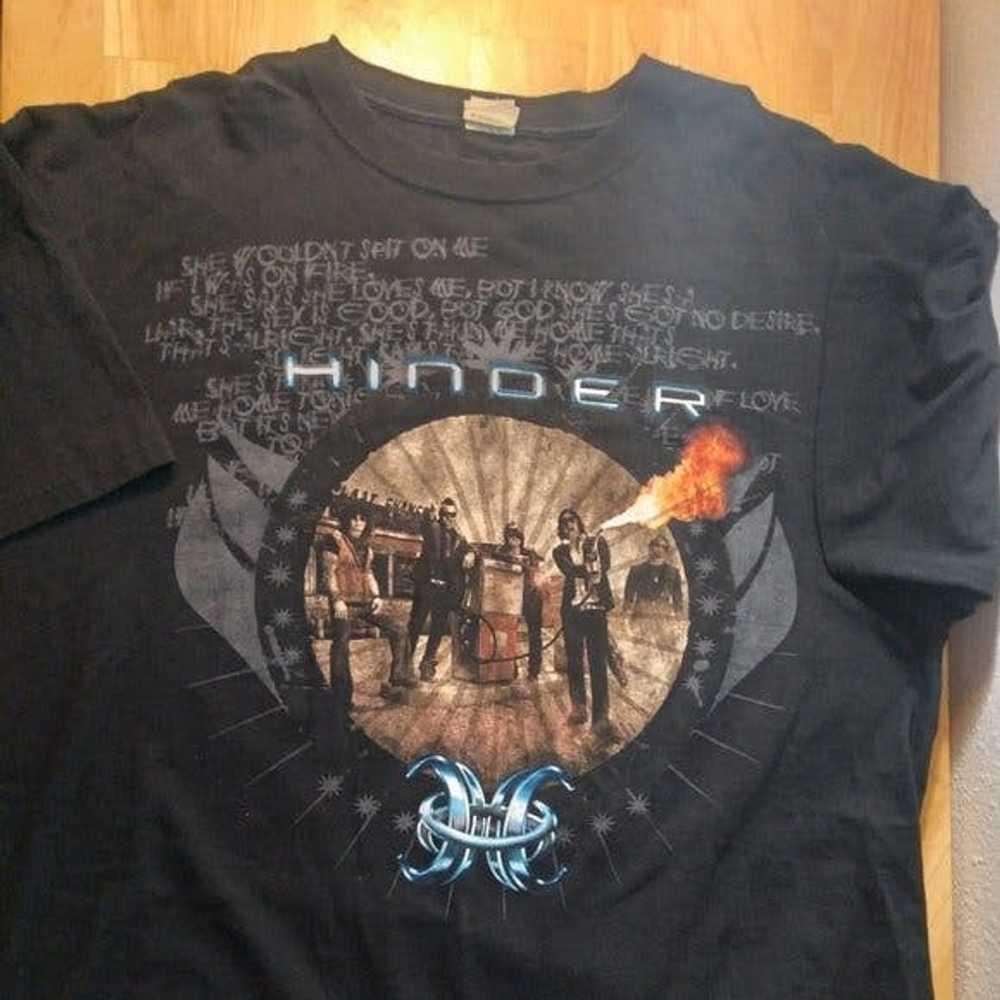 Band Tees × Tour Tee × Vintage Vintage 00s Hinder… - image 1