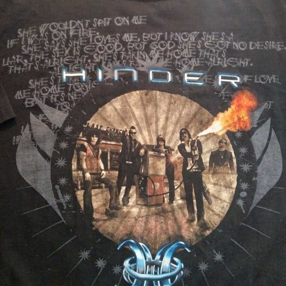 Band Tees × Tour Tee × Vintage Vintage 00s Hinder… - image 3