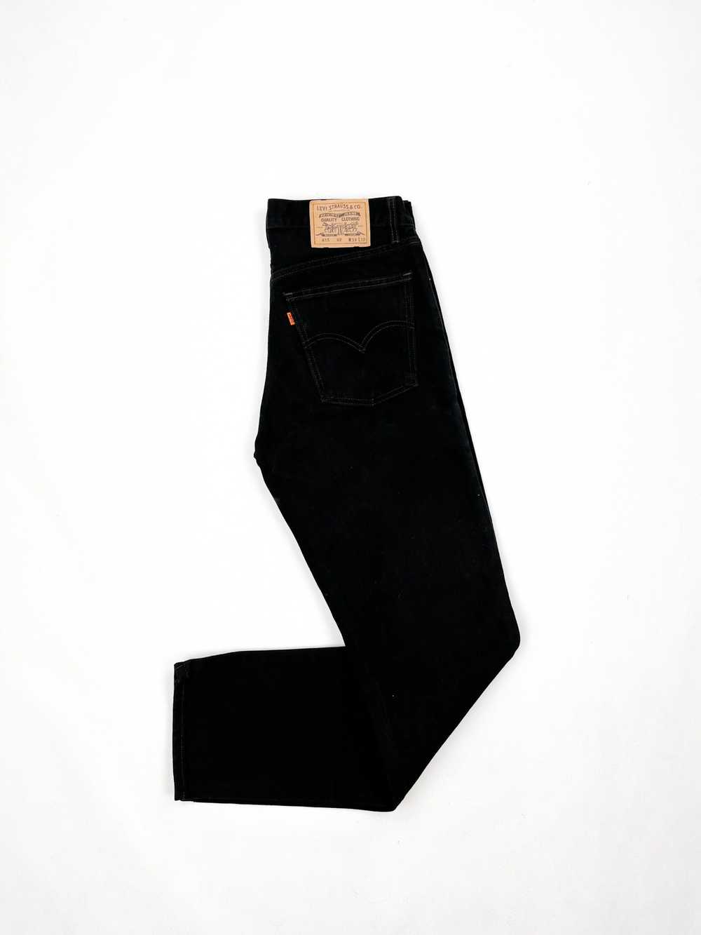 Levi's levi's black 615 vintage 33/32 denim jeans… - image 4