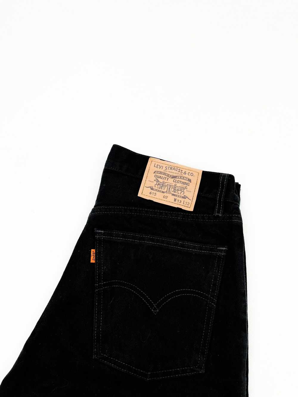 Levi's levi's black 615 vintage 33/32 denim jeans… - image 5