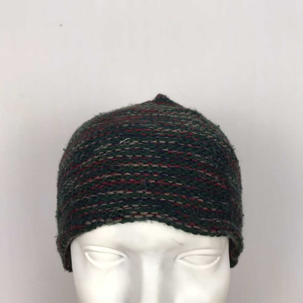 Vintage BRONER Multi Color Beanie Hat Made in USA - image 2