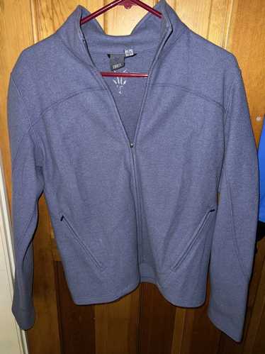 Ibex Ibex 100% merino wool blue jacket