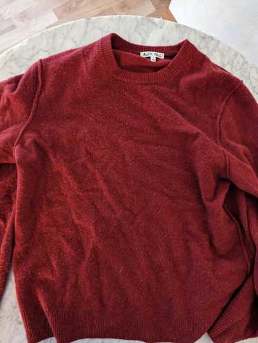 Alex Mill Reverse Merino Wool Red Sweater