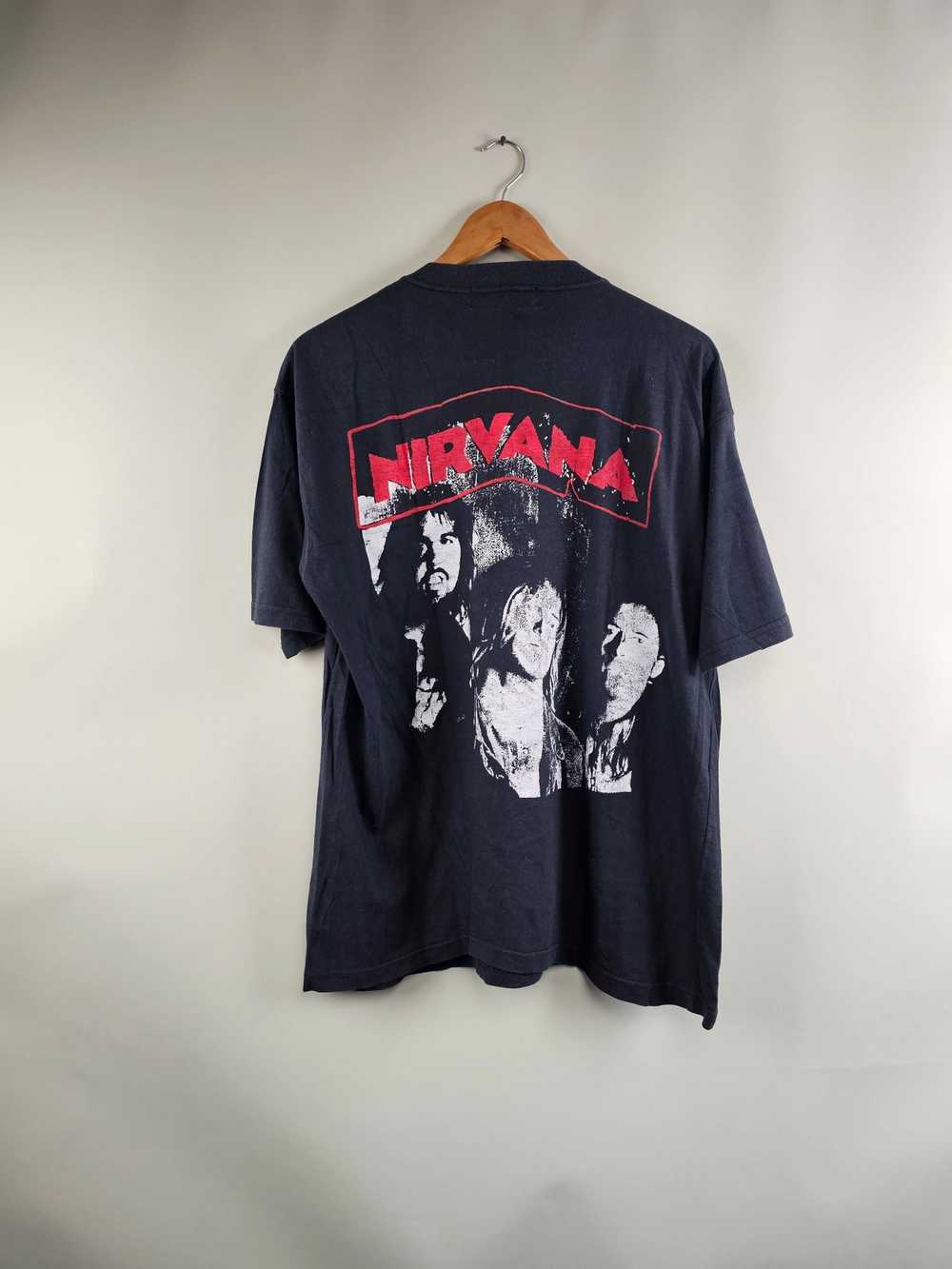 Band Tees × Nirvana × Vintage 90s Nirvana Like Su… - image 4