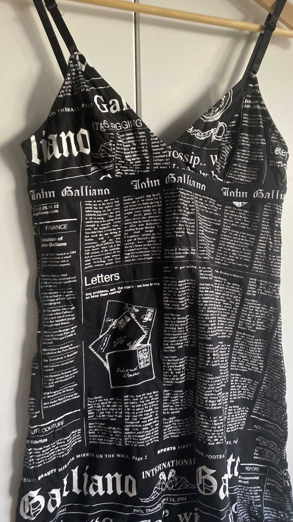 John Galliano Gazette Newspaper Dress - image 2