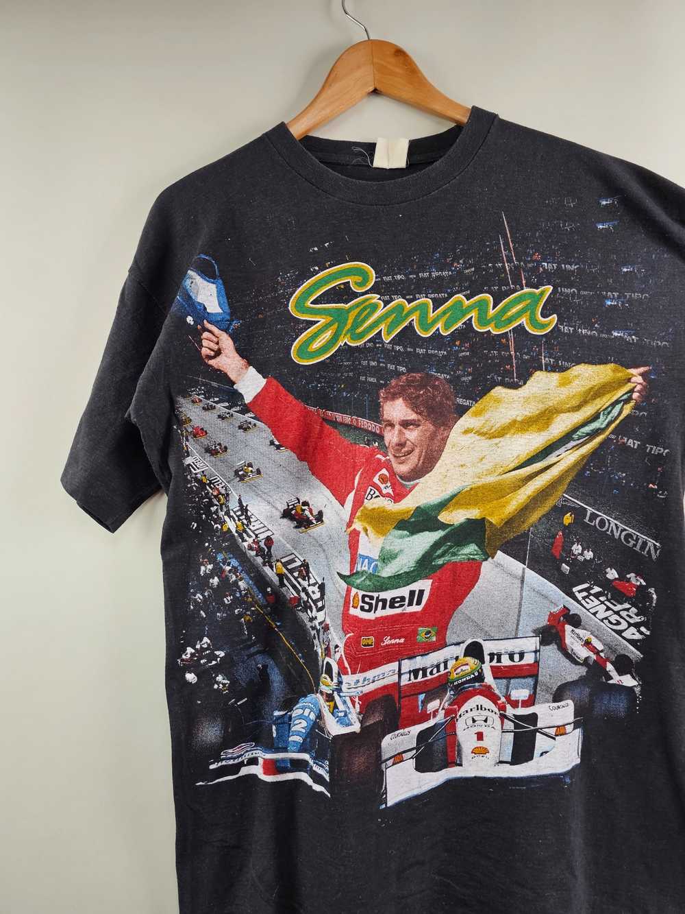 Formula 1 × Racing × Vintage 90s Ayrton Senna Rap… - image 2