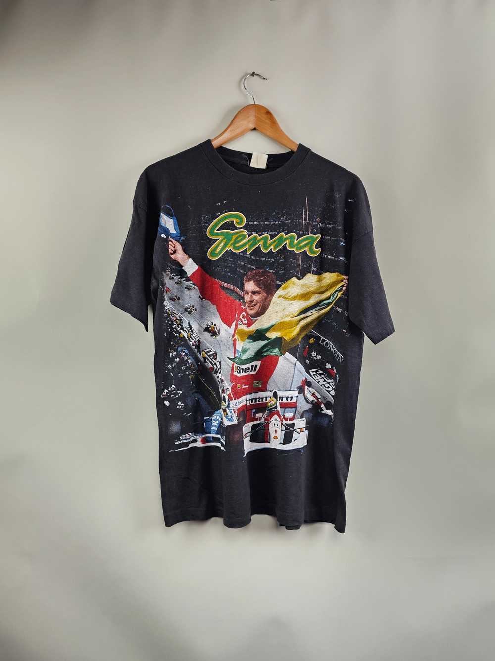 Formula 1 × Racing × Vintage 90s Ayrton Senna Rap… - image 7