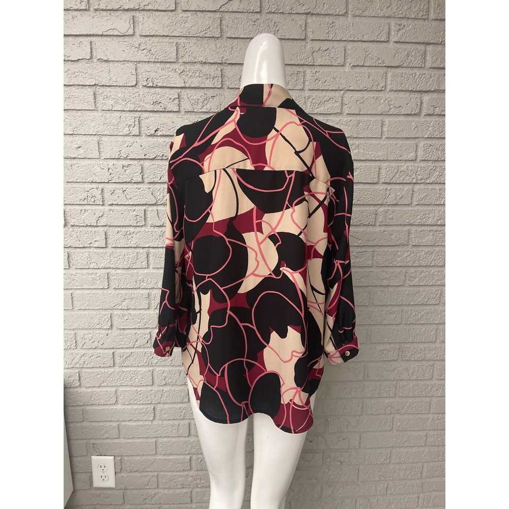 Other Dana Buchman Multi Color V Neck Blouse Size… - image 2