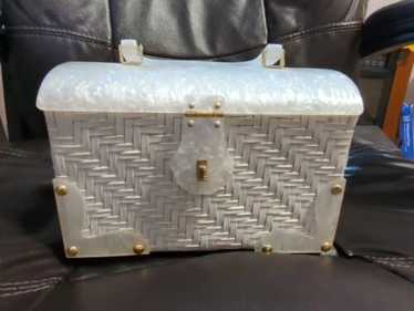 ★SCULPTOR★ Granny Lucite Handle Bag Ivory SC24S516IV Granny Lucite Handle Bag Ivory – Sculptor