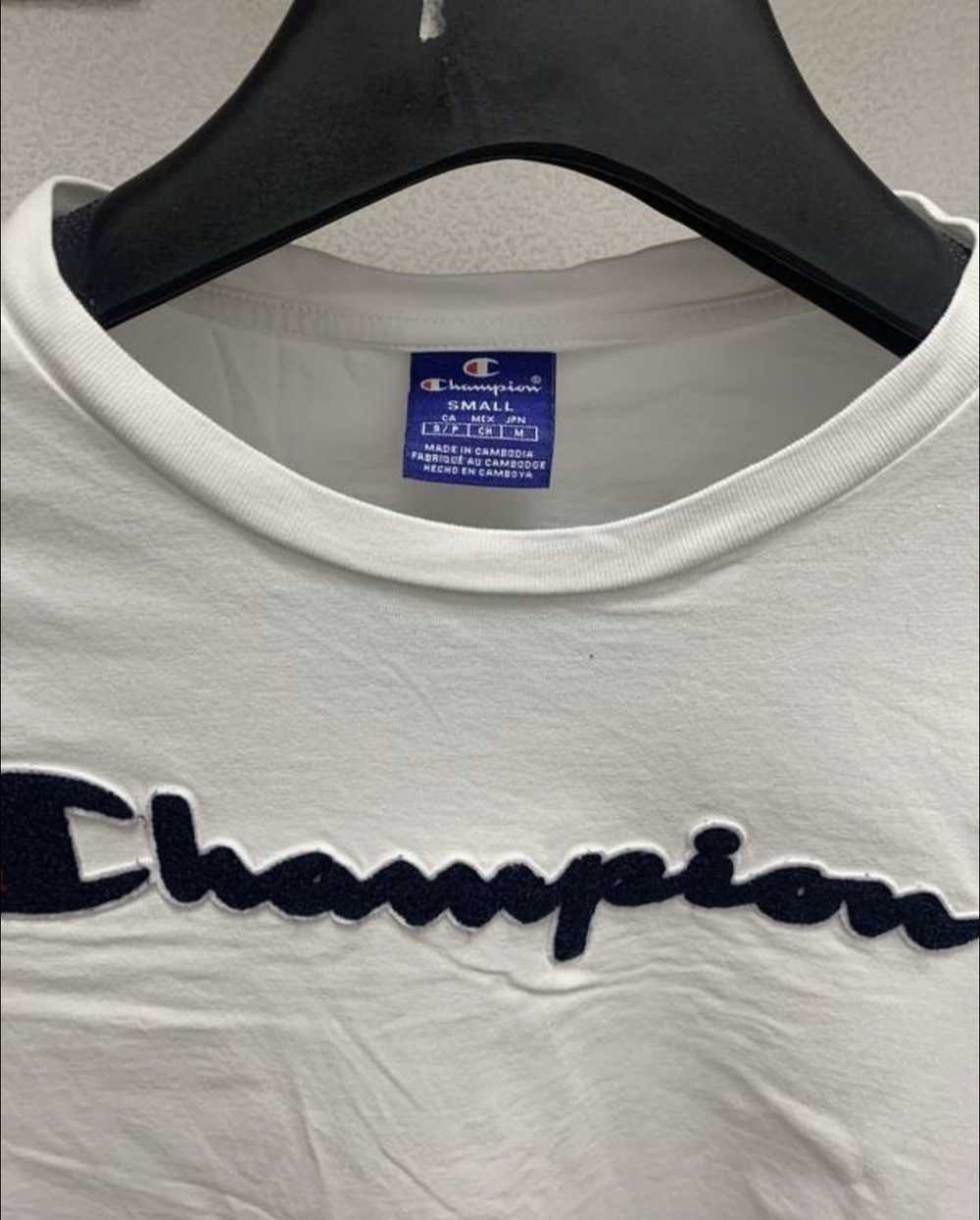 Champion × Streetwear Champion vintage big logo t… - image 2