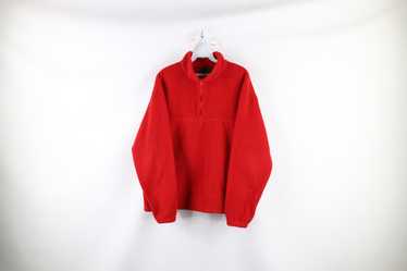 vintage fleece red half - Gem