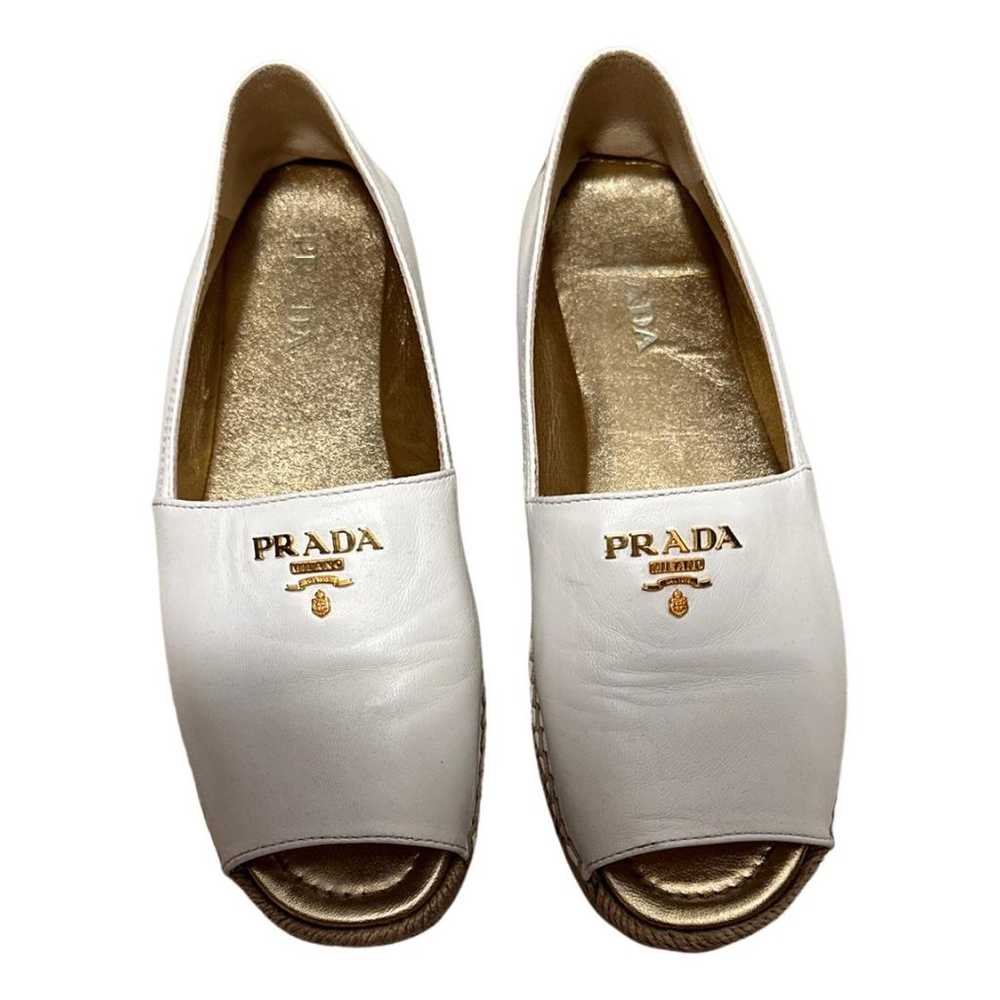 Prada Leather espadrilles - image 1