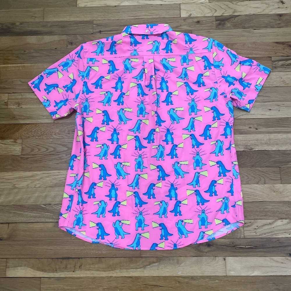 Chubbies rare chubbies pink godzilla button down shirt - Gem