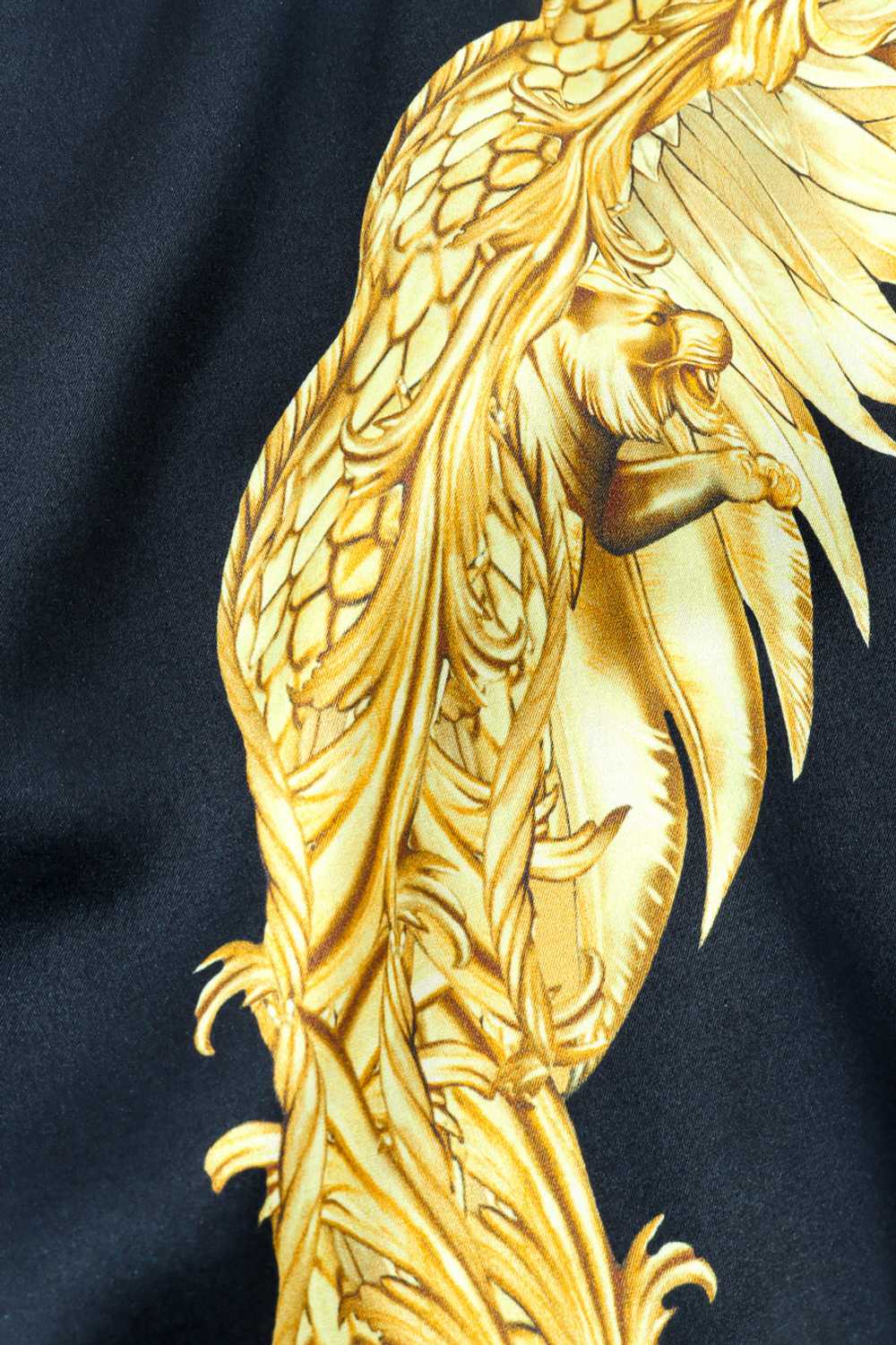 ROBERTO CAVALLI Baroque Wings Graphic Silk Dress - image 8