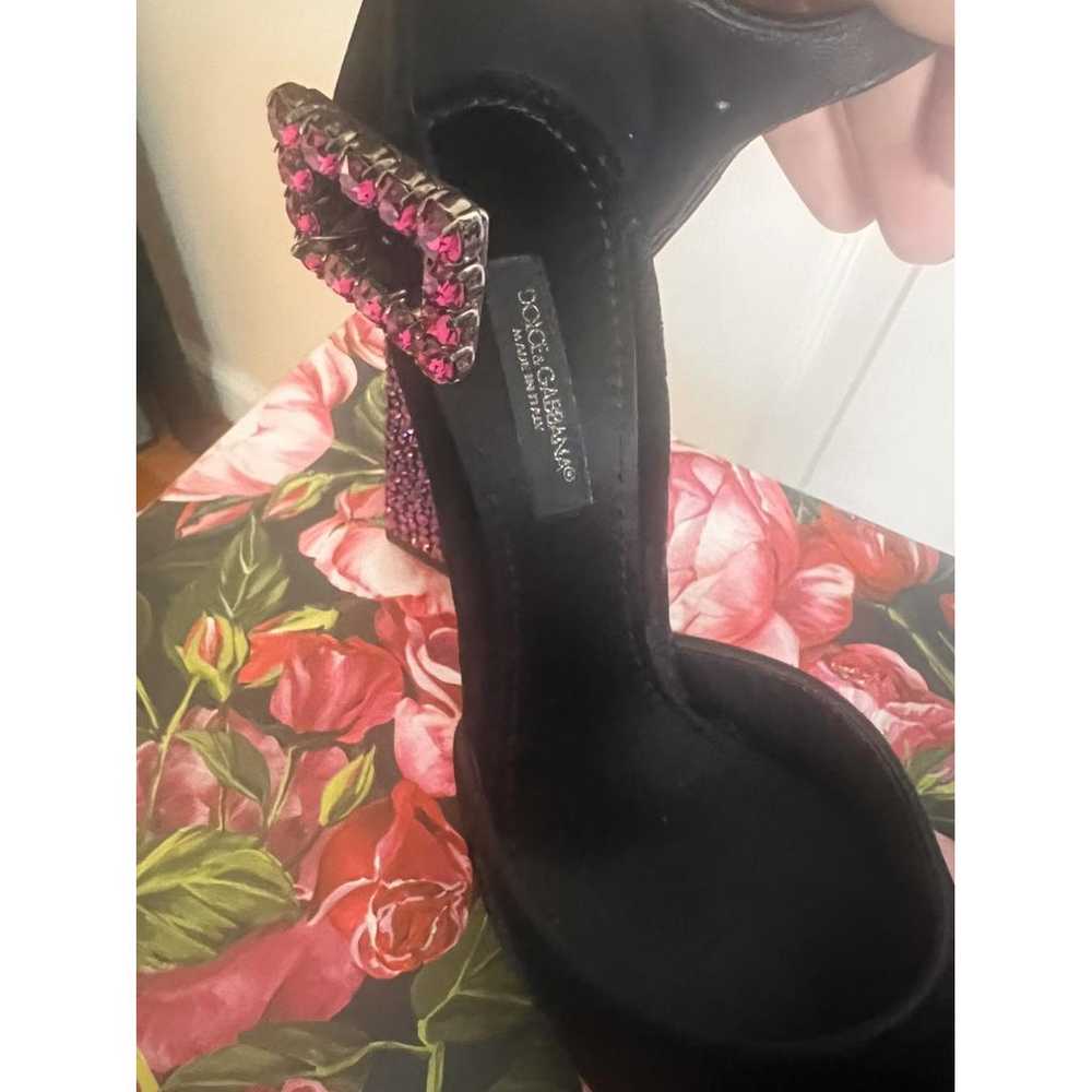 Dolce & Gabbana Mary Jane velvet heels - image 2