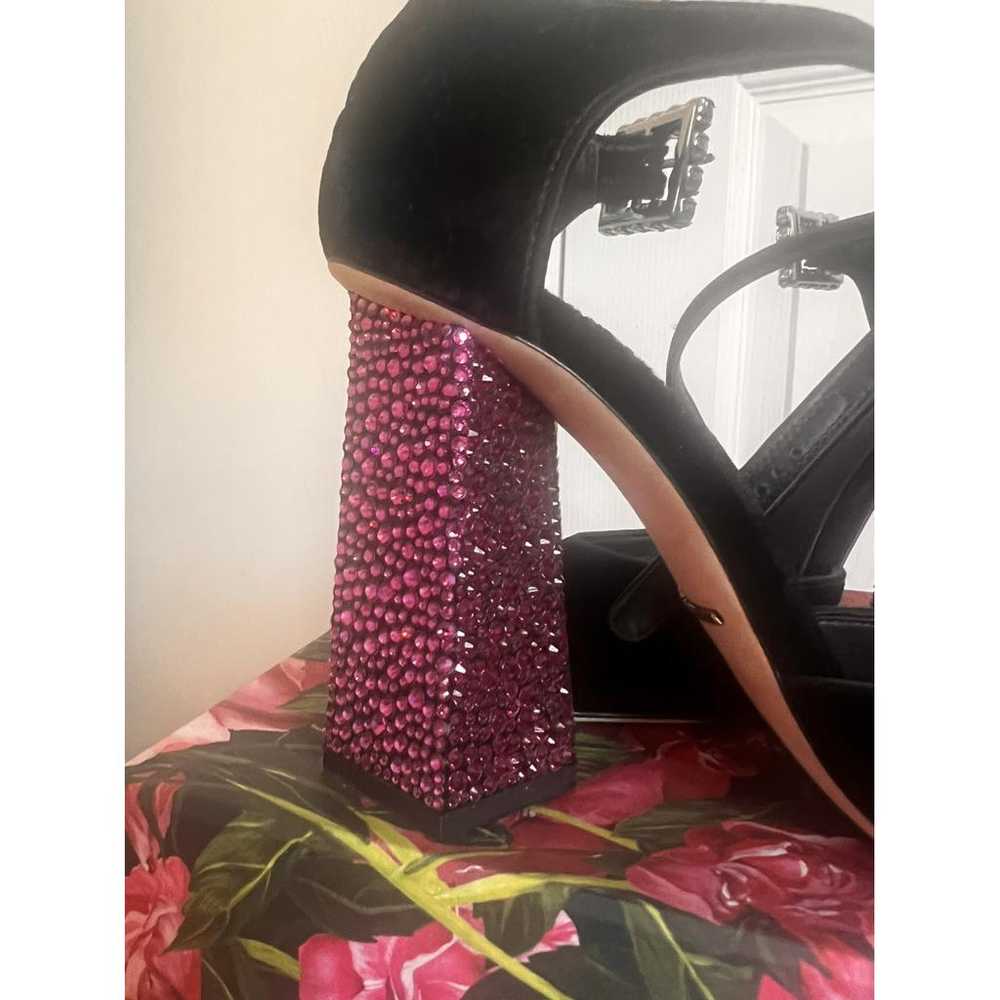 Dolce & Gabbana Mary Jane velvet heels - image 3