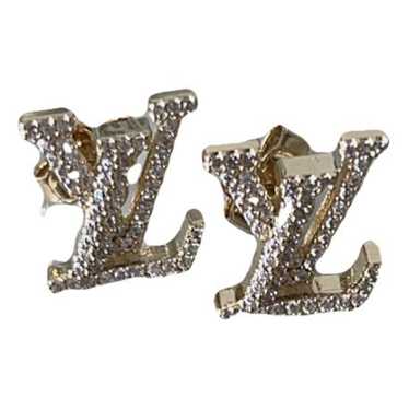 Louis Vuitton Goldtone/Silvertone Metal Louisette Stud Earrings