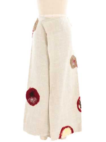 Marni Felted Wool Design Linen Skirt