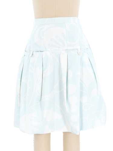 Louis Vuitton Powder Blue Printed Bubble Skirt