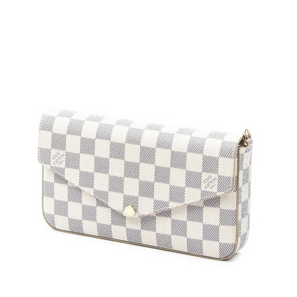 Louis Vuitton Pochette Felicie in Ivory Damier Az… - image 5