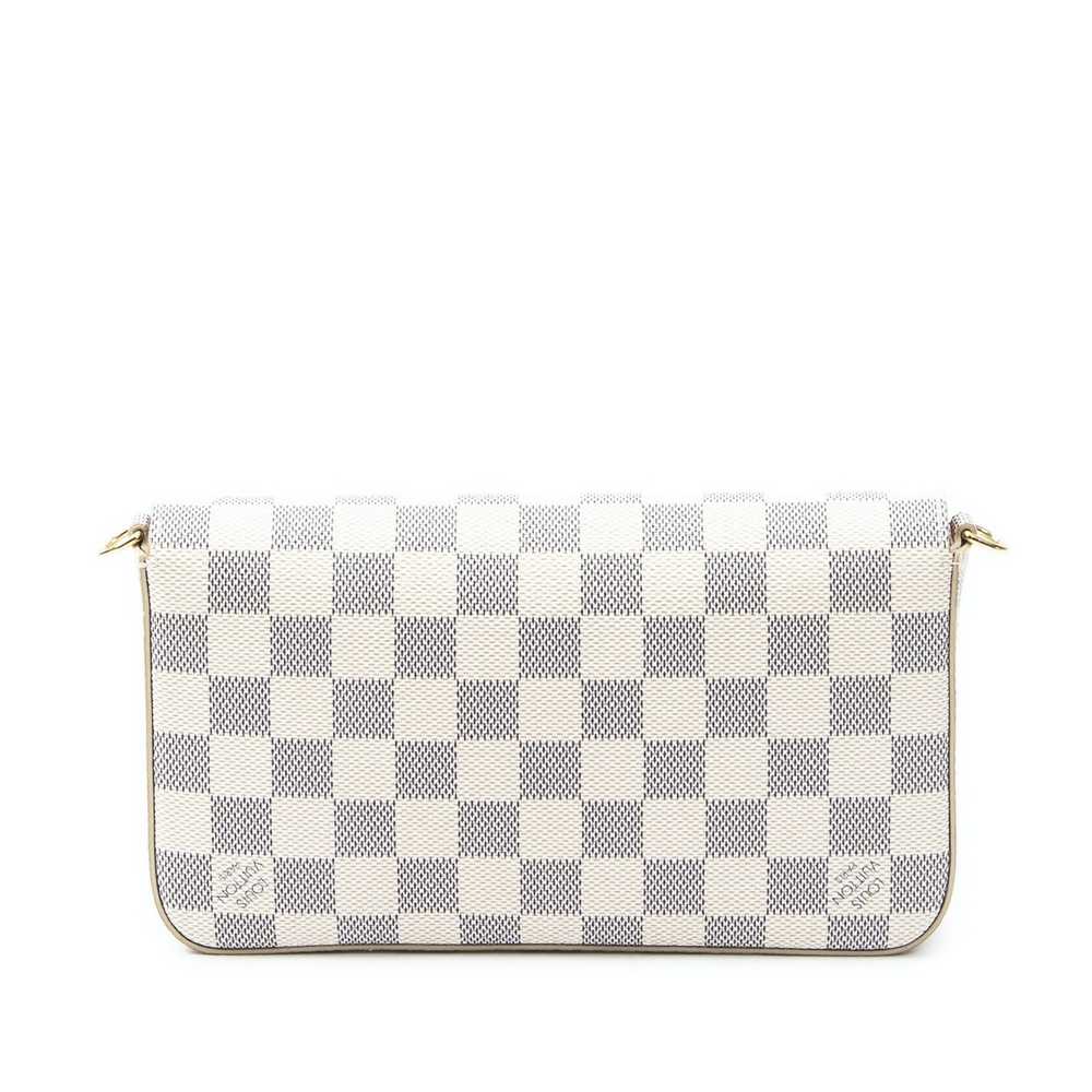 Louis Vuitton Pochette Felicie in Ivory Damier Az… - image 8