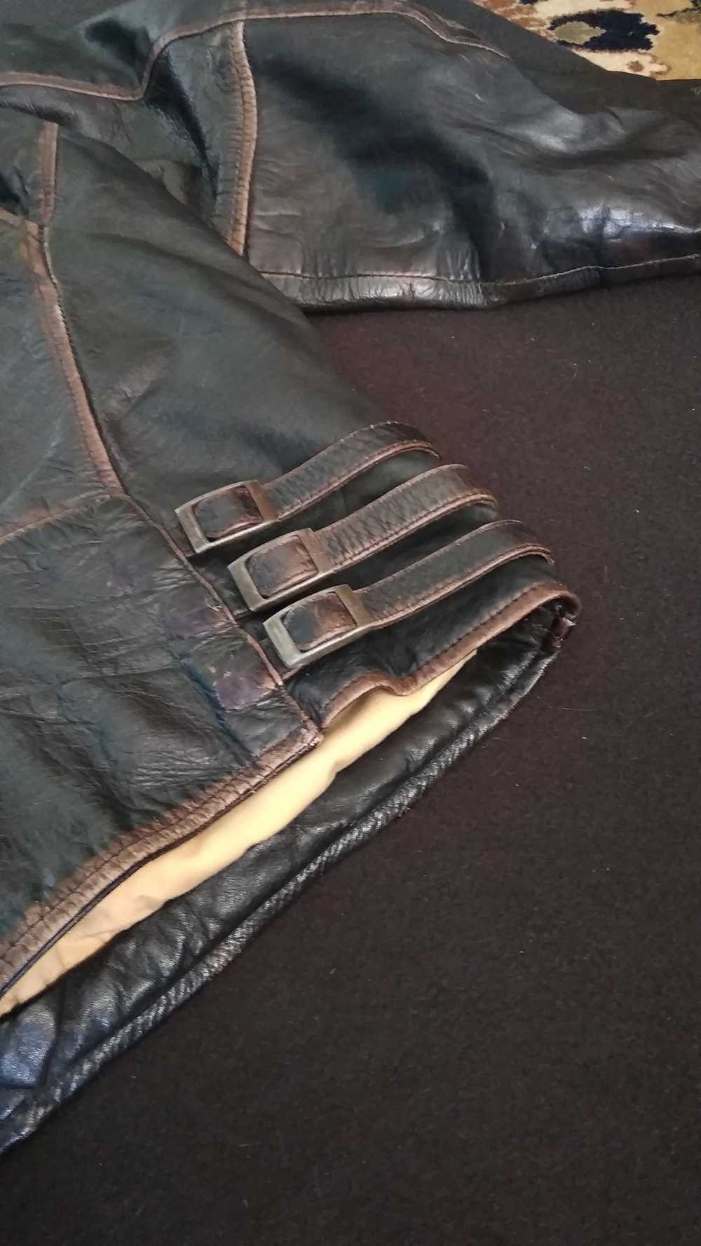 Leather Jacket Vintage Leather Jacket - image 11