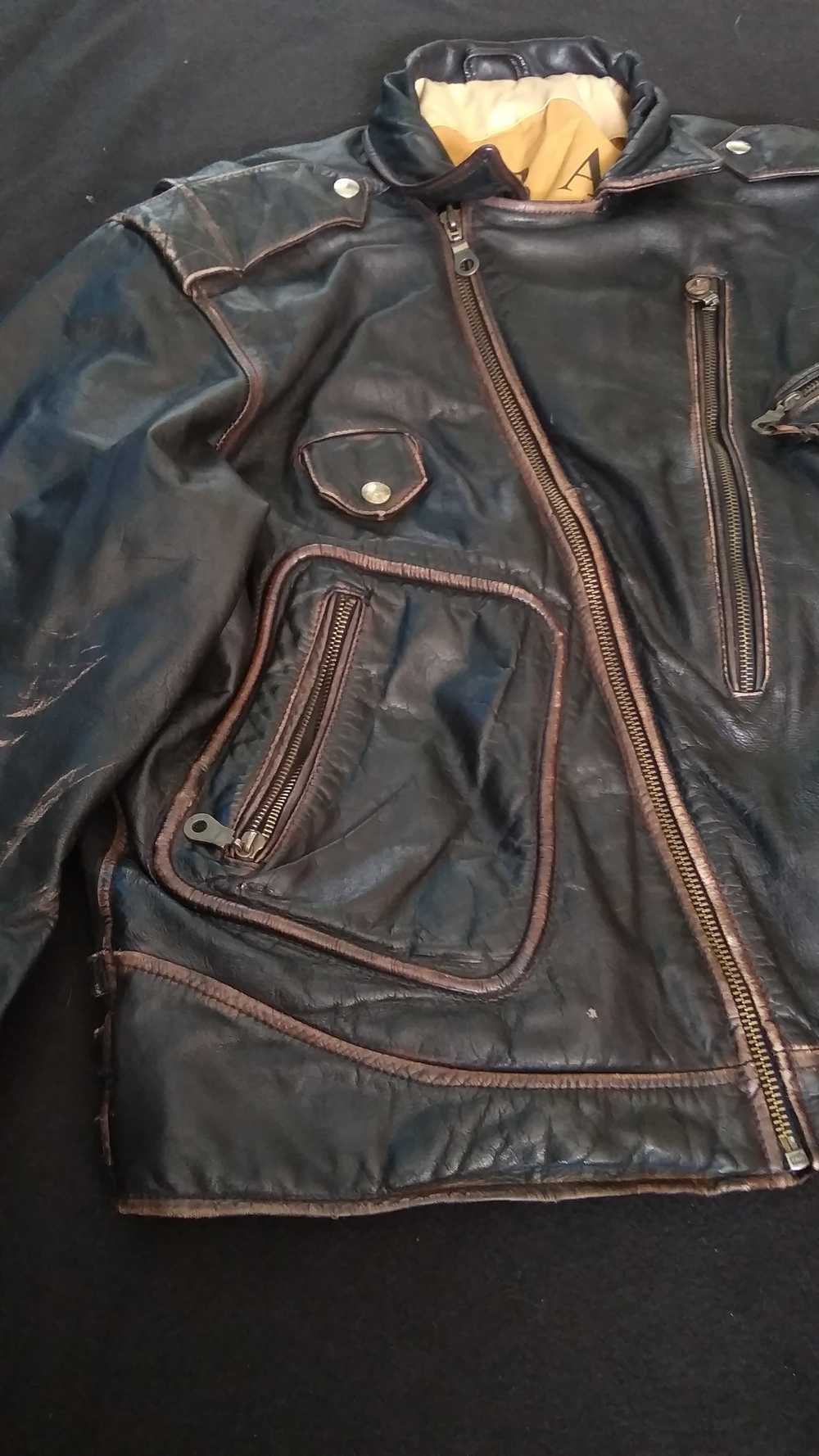 Leather Jacket Vintage Leather Jacket - image 9