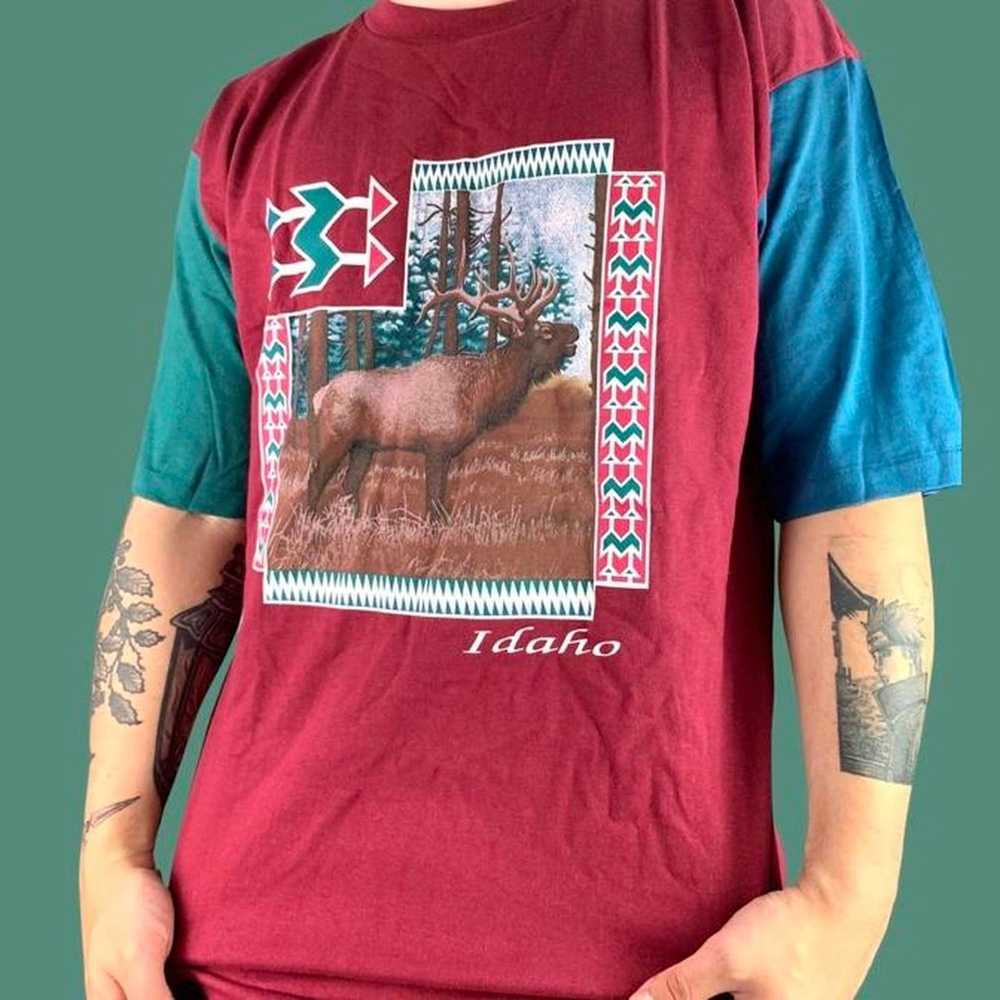 Vintage Vintage 90s nature t-shirt - image 2