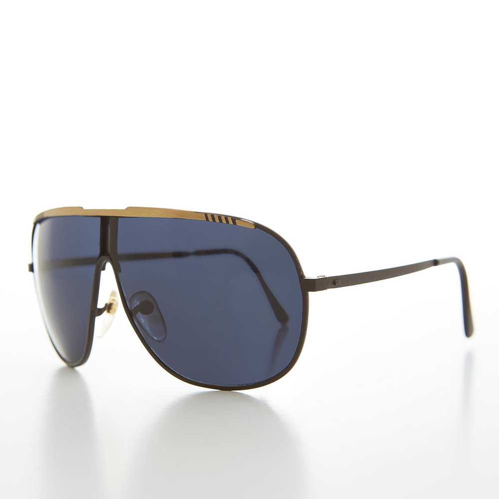 Large Retro Pilot Sunglasses - Easton - image 2