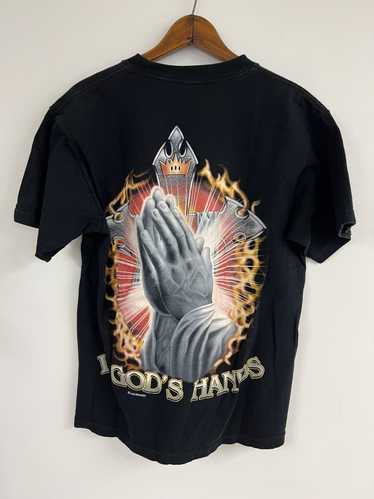 Streetwear VTG 90s In Gods Hands Praying Hands Tee