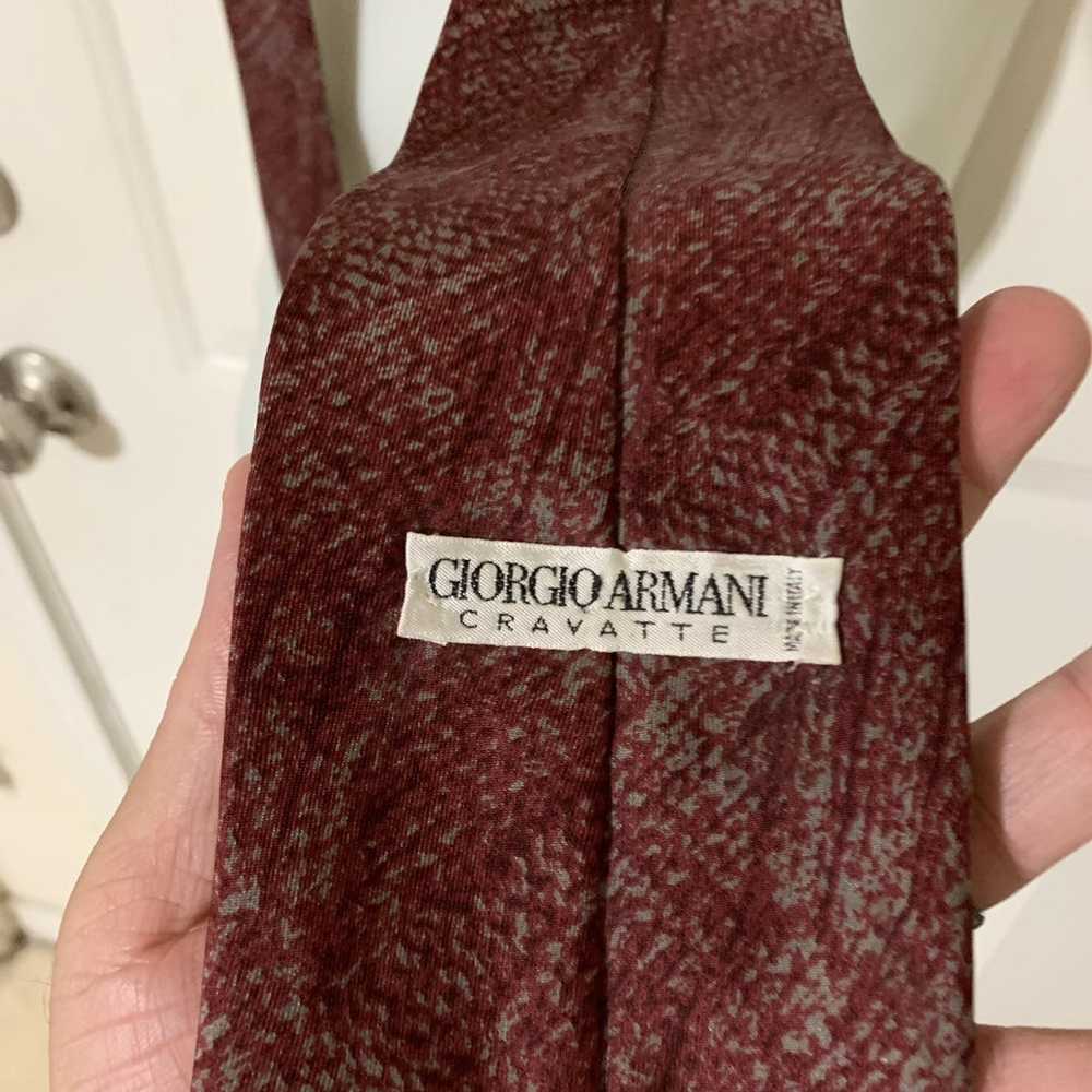 Giorgio Armani Patterned Silk Tie - image 4