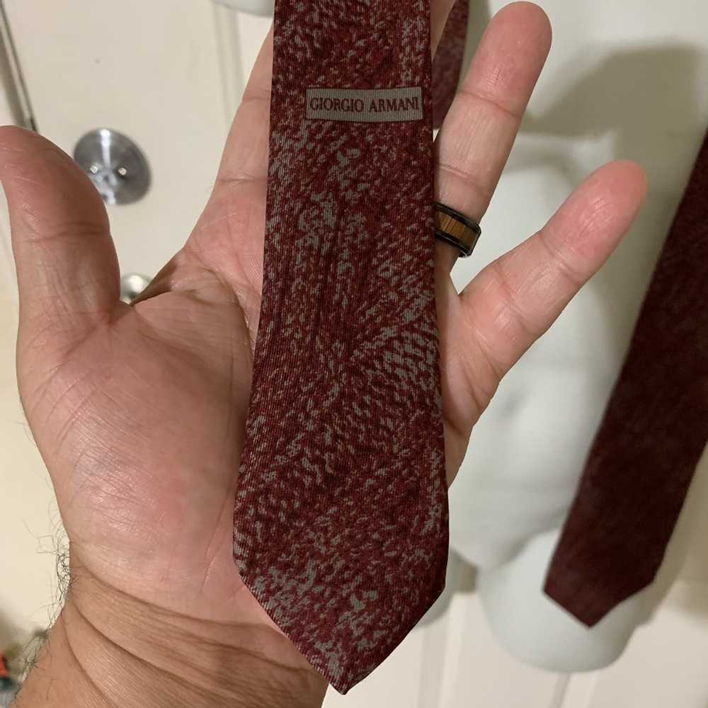 Giorgio Armani Patterned Silk Tie - image 5