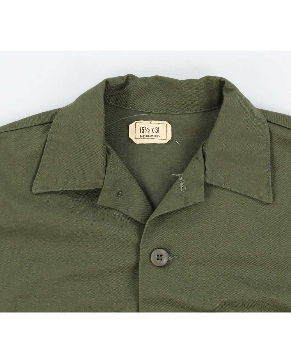 70s Vintage US Army OG-507 Shirt - M - image 3